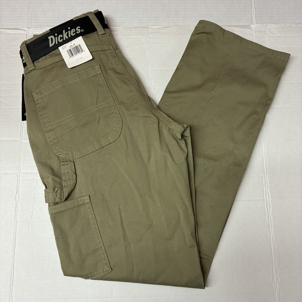 Dickies Women's Relaxed Fit Carpenter Pants Size 25 Regular Green